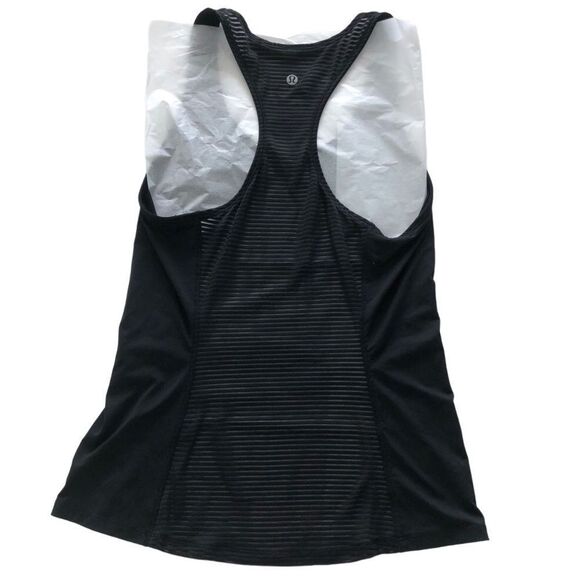 Lululemon Goal Crusher Tank (Stripe) Black - Picture 9 of 14